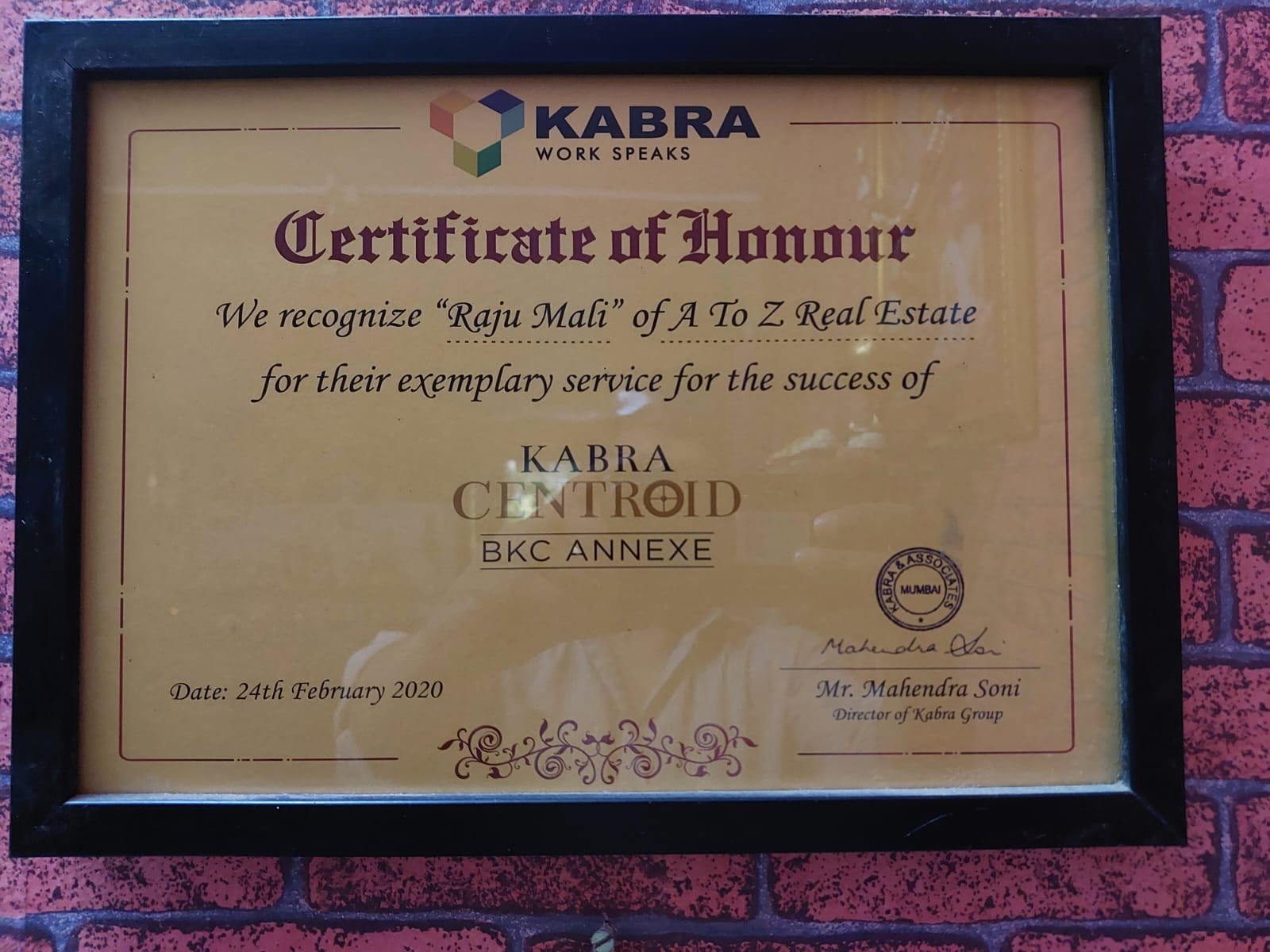 Certificate 3